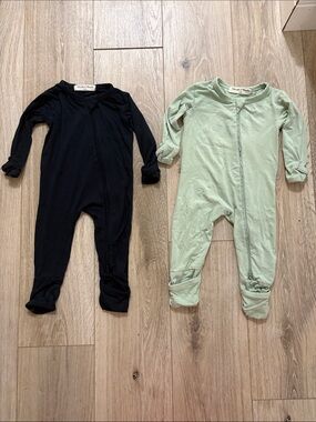 Bambi & Birdie zipper rompers